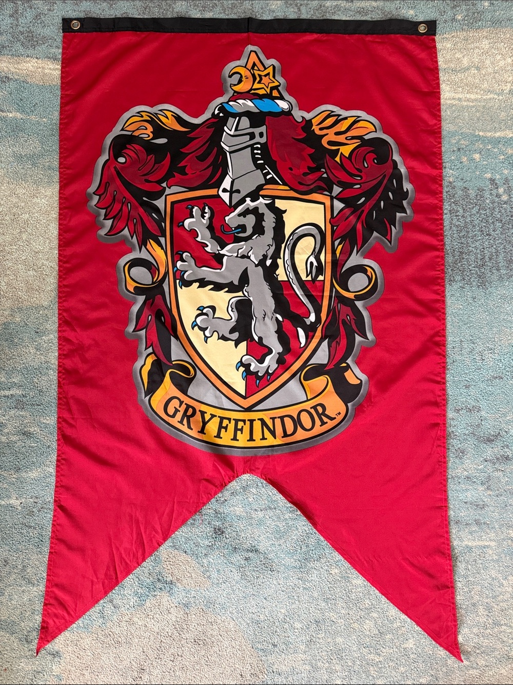 Gryffindor Crest Red Decorative Banner - Official House Design